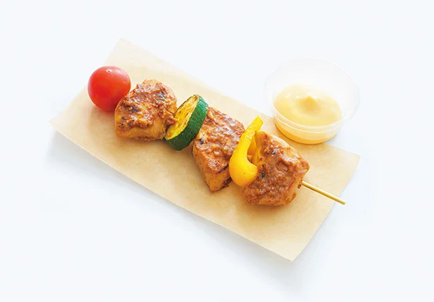 味噌マヨ鶏と彩り野菜のブロシェット［価格］300円