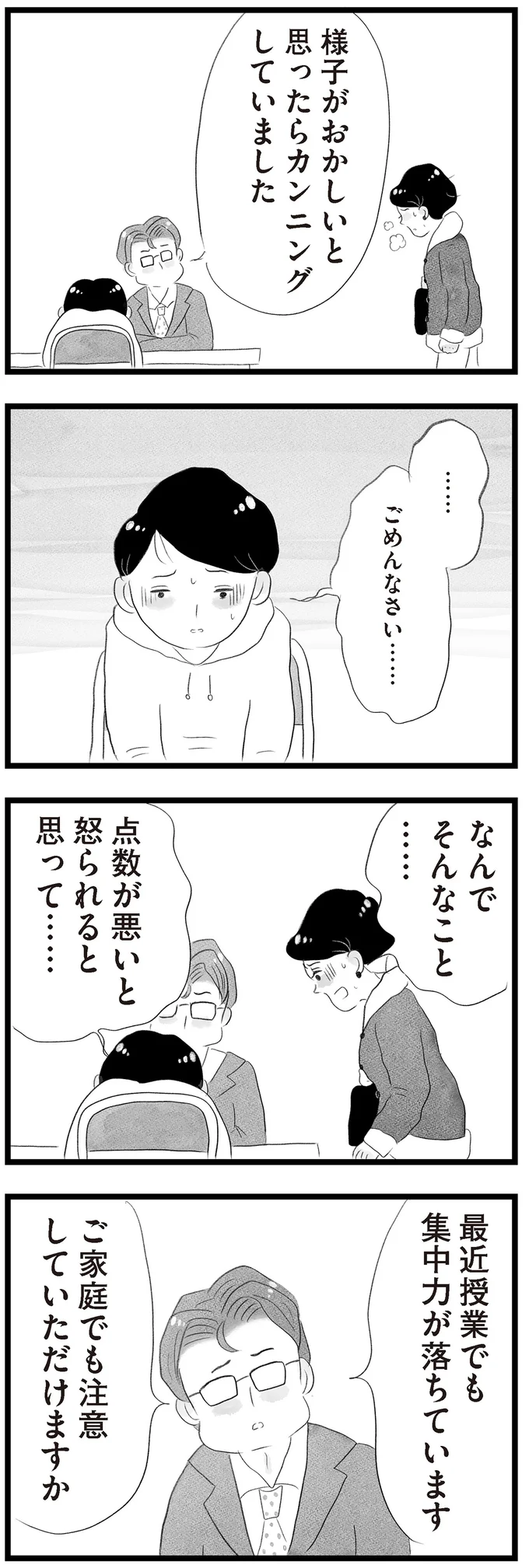 カンニングしていました