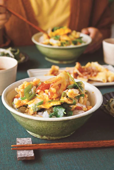ちくわでかさ増し「天とじ風丼」