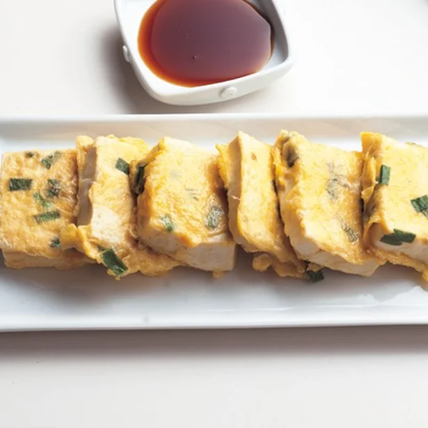 卵と豆腐のマリアージュが自慢の「豆腐の卵包み」