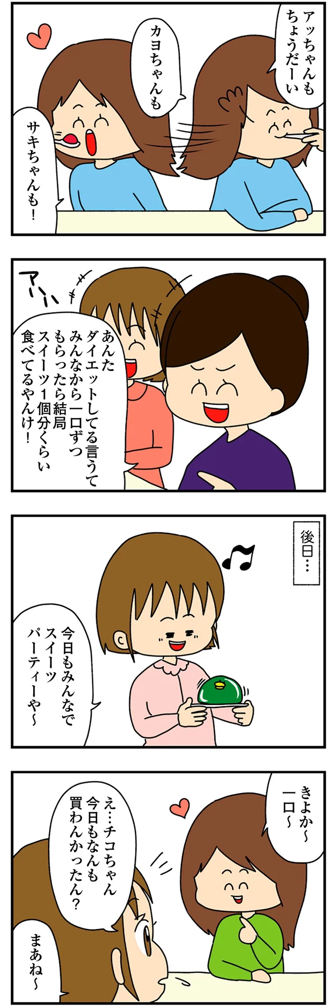 今日もみんなでスイーツパーティーや～