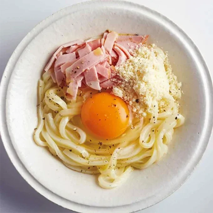 カルボ風釜玉