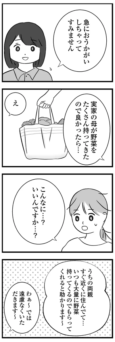 実家の母が野菜をたくさん持ってきたので良かったら…
