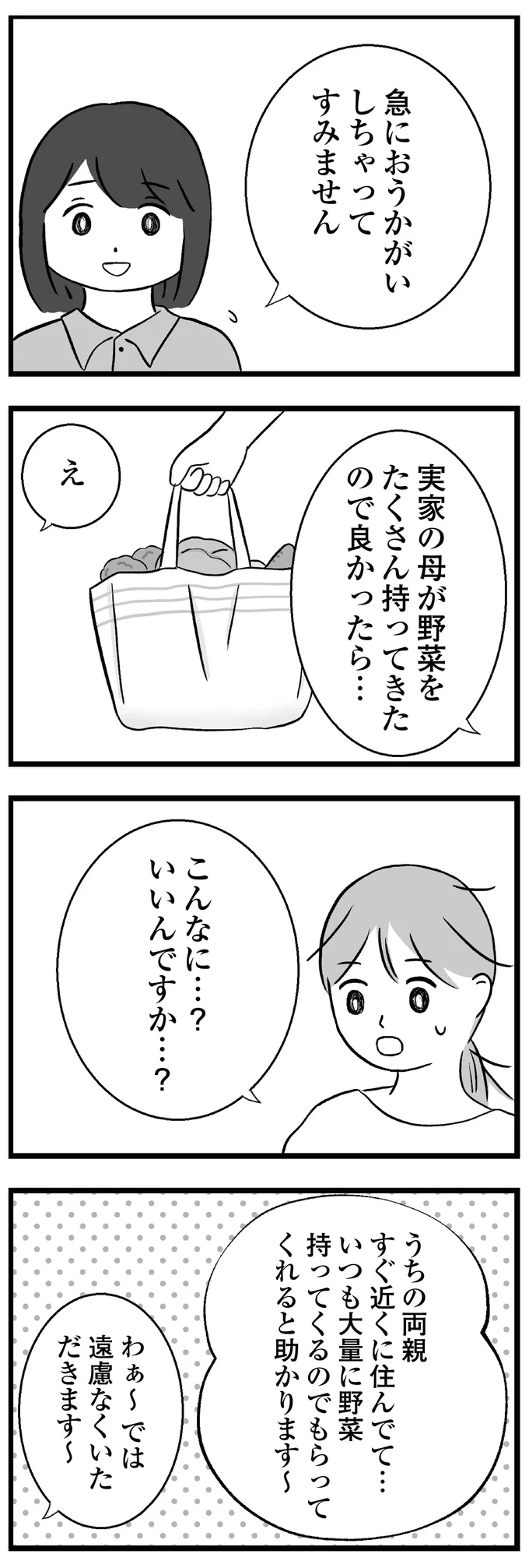 実家の母が野菜をたくさん持ってきたので良かったら…