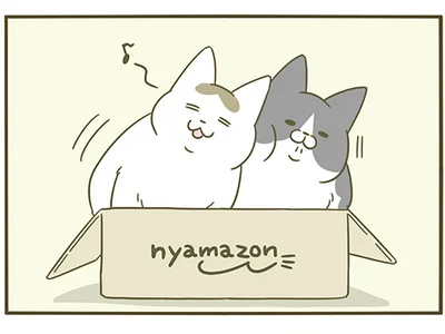 ひとつの箱に入る猫たち