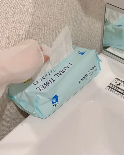 洗面台横に置いておくと濡れてしまう…