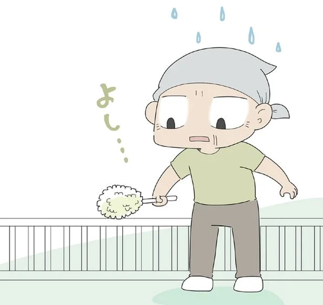 スヤスヤと眠る孫娘と子猫。「今がチャンス！」と張り切るおじいだが…／ハルとゲン（47）