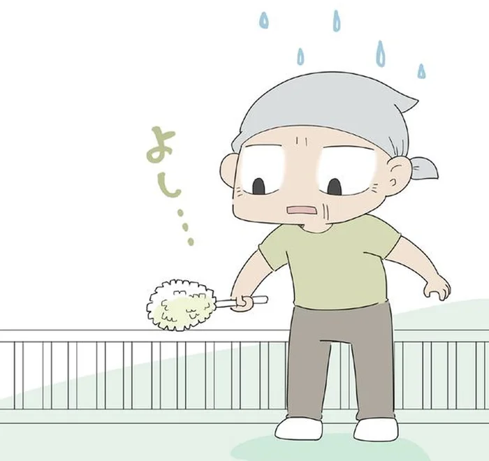 スヤスヤと眠る孫娘と子猫。「今がチャンス！」と張り切るおじいだが…／ハルとゲン（47）