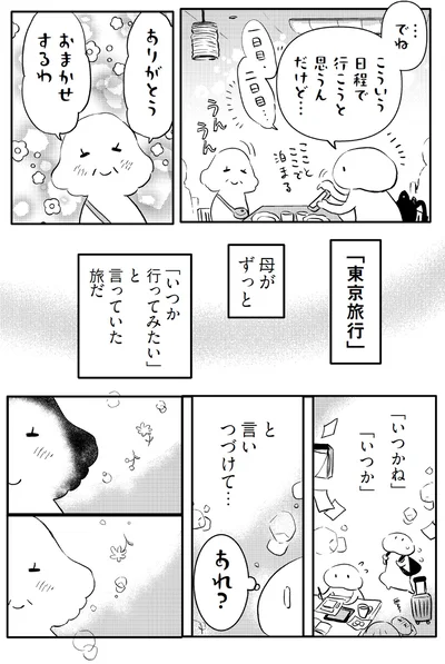 母がずっと「いつか行ってみたい」と言っていた旅だ