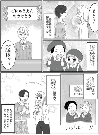 息子たちもすぐ仲良くなった