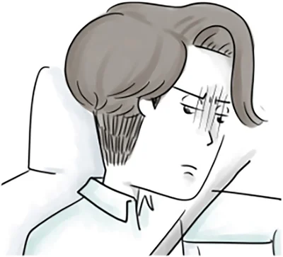 妻の前では夫は不機嫌で