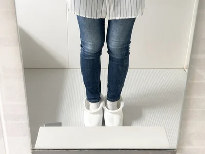鏡に映った姿がはっきり見えるようになりました！（▶次へ）