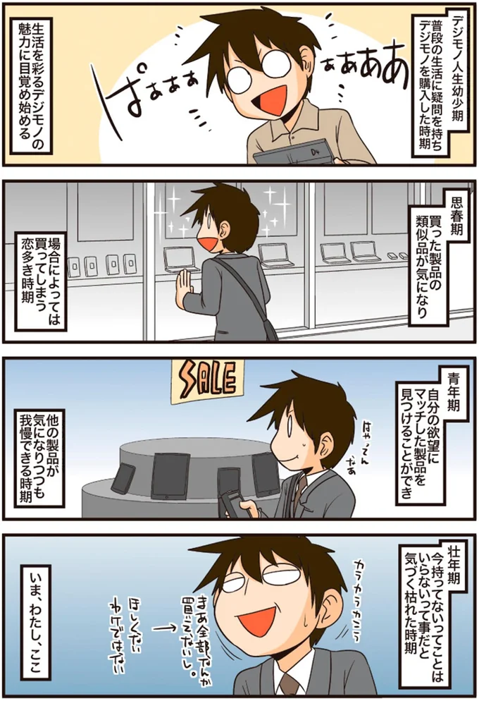 デジモノの魅力に目覚め始める