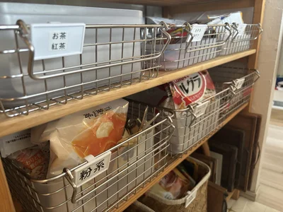 ざっくりとカテゴリーを分けて収納