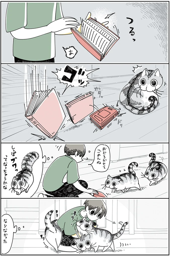 しっぽがふくらむ瞬間