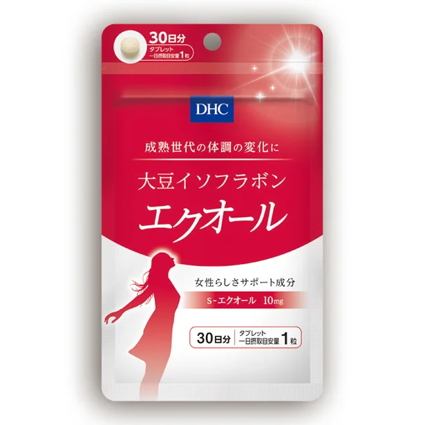 女性らしさサポート成分・エクオール配合　DHC大豆イソフラボンエクオール30粒入り 3,700円/DHC