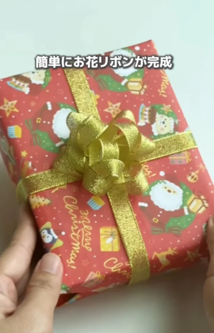 お花リボンの完成▶ティッシュ箱のリメイク術(⇒次へ)