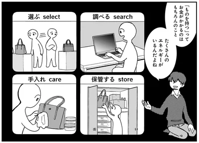 「ものを持つ」って…