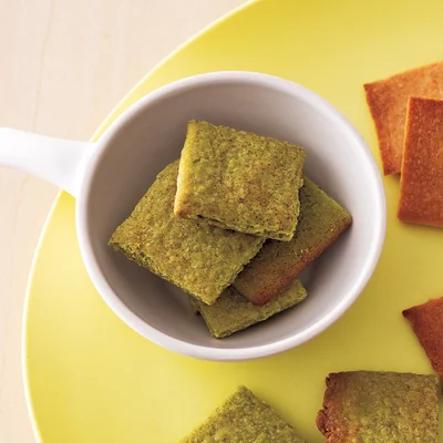 ひとり分抹茶米粉クッキー