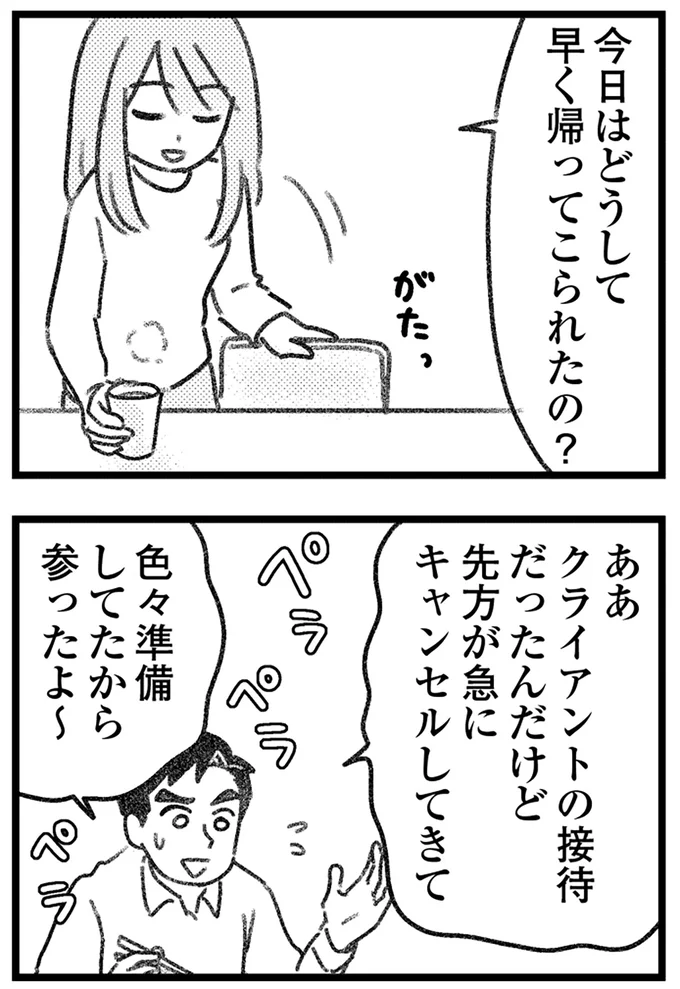 早く帰ってこられたの？