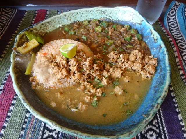 【写真】堕天使かっきー「鯛出汁×鶏キーマの二層カレー」