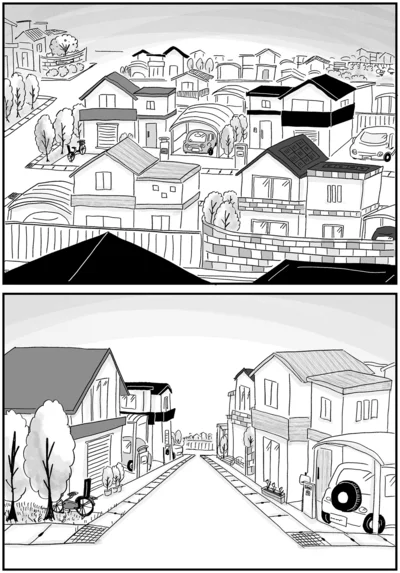 閑静な住宅街