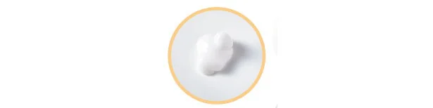 ぬれた肌にそのまま使うとクリームがローション状に変化し、肌にのびて密着。湯上がり後の乾燥を防ぐ