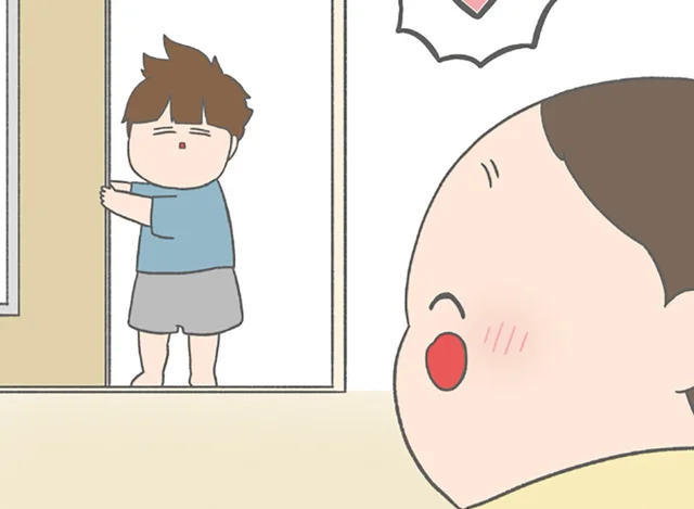 朝の支度もぜんぶ一緒！大好きなお兄ちゃんの真横をキープする次男