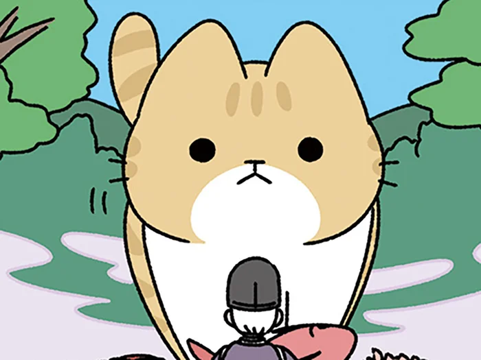 【ねこが顔を洗うと雨が降る】お供え物を前に現れるねこの神。どうか雨をお願いします！