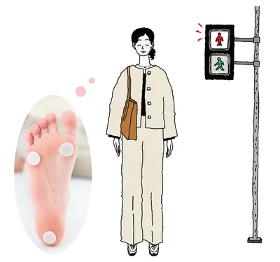 重心位置をこまめにチェック