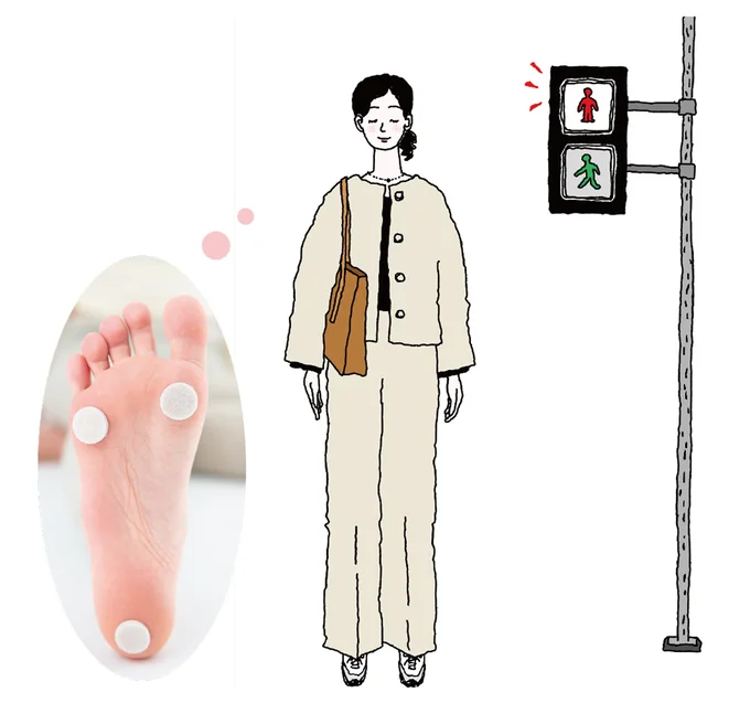 重心位置をこまめにチェック