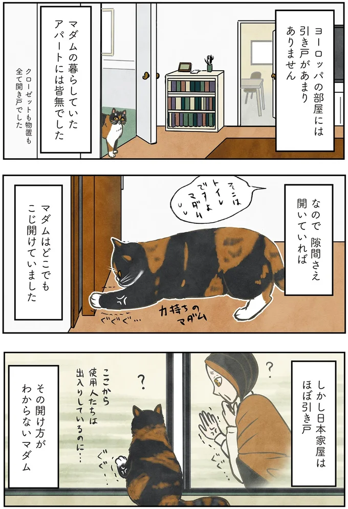 日本家屋はほぼ引き戸