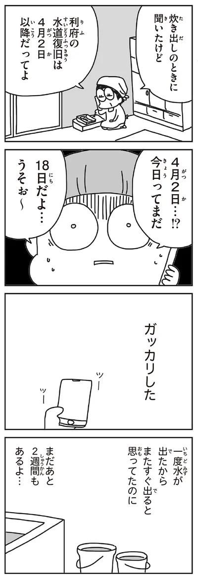 ガッカリした