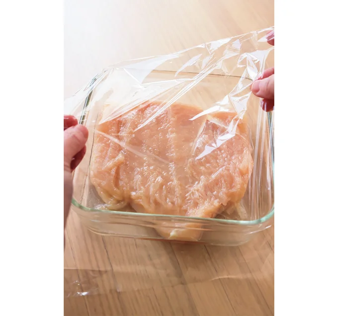 とり肉をレンチンする