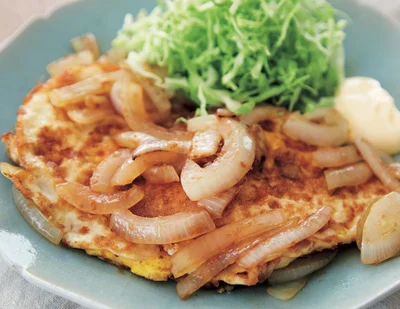 両面焼きの卵に風味豊かなたれをからめて「卵のしょうが焼き風」