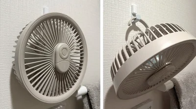 【弥生日和】扇風機 壁掛け 吊り下げ DCモーター 卓上扇風機 リモコン付き：壁にかけても◎