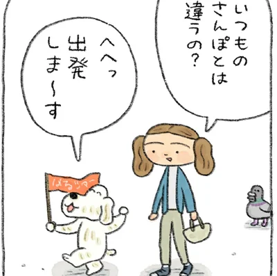 いつものさんぽとは違うの？