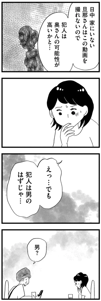 犯人は男のはずじゃ…