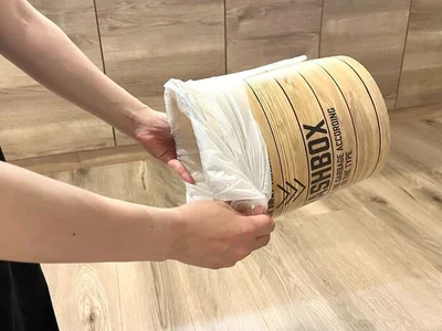 ゴミ箱をグルグル回転させる（▶次へ）