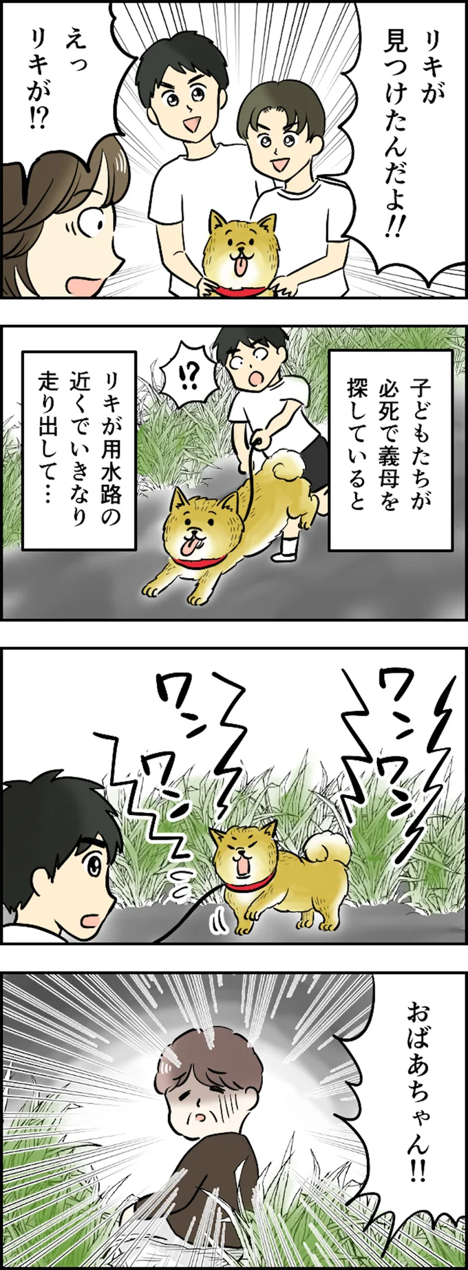 用水路の近くで…
