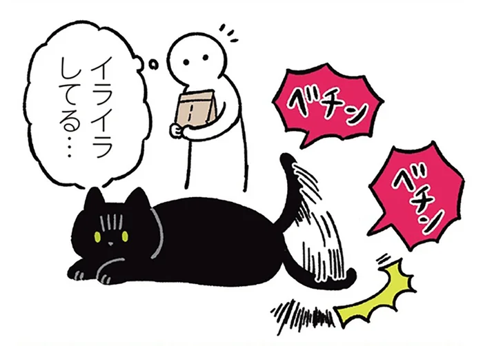 見ればわかる、今の気分。黒猫ろんの正直なしっぽ