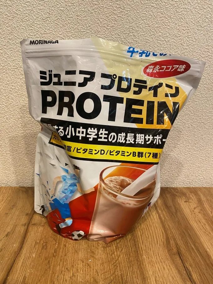 森永製菓 ジュニアプロテイン ココア味 1.12kg ウイダー ソイ ホエイ カルシウム ビタミン 鉄分 合成甘味料不使用 アンチドーピング 国産【Amazon.co.jp 限定】