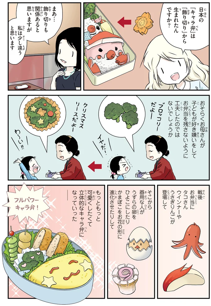 お弁当を残さないように工夫したのではないでしょうか
