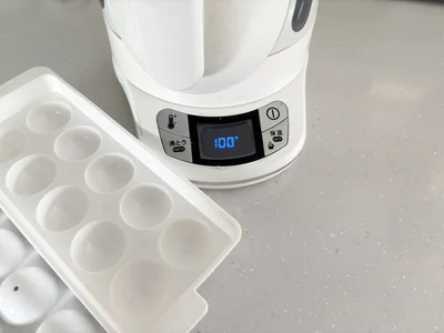 熱湯を用意する（▶次へ）