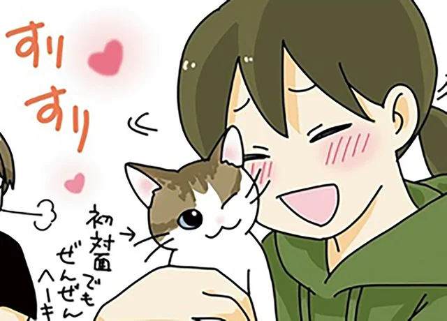 「かわいい…！」初対面の子猫に秒で心を奪われて／世界一幸せな飼い主にしてくれた猫（2）