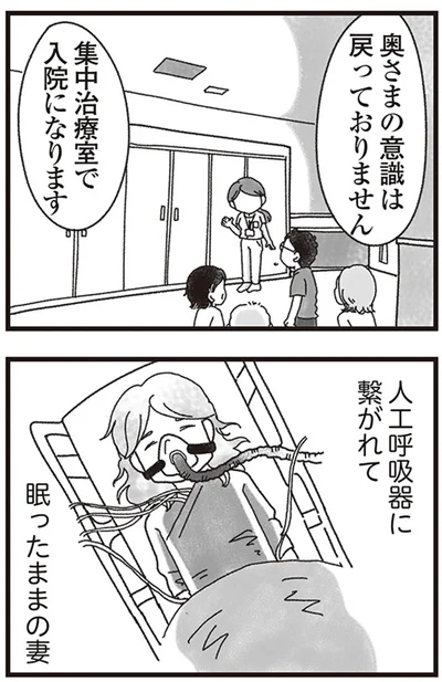 集中治療室で入院になります