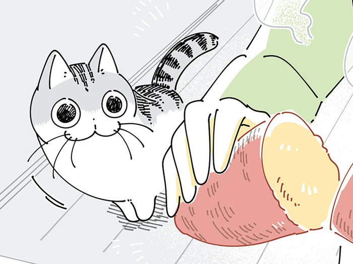 興味津々？ 焼きいもを欲しがる猫に少しだけ与えてみると