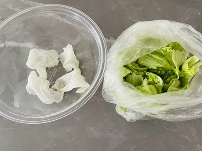 キッチンペーパーは水分をしっかり吸ってくれる！（▶本当？）