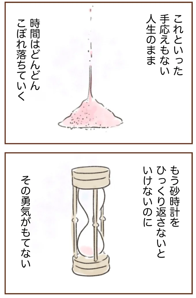 時間はどんどんこぼれ落ちていく