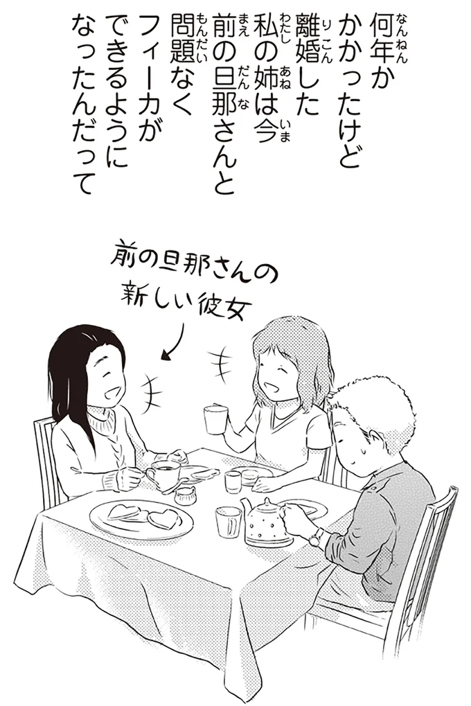 前の旦那さんの新しい彼女とも